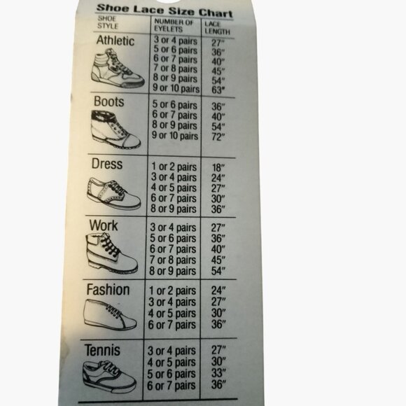 Stay Ty Athletic Laces 36 inch Round White Shoelaces One Pair USA - Picture 6 of 7